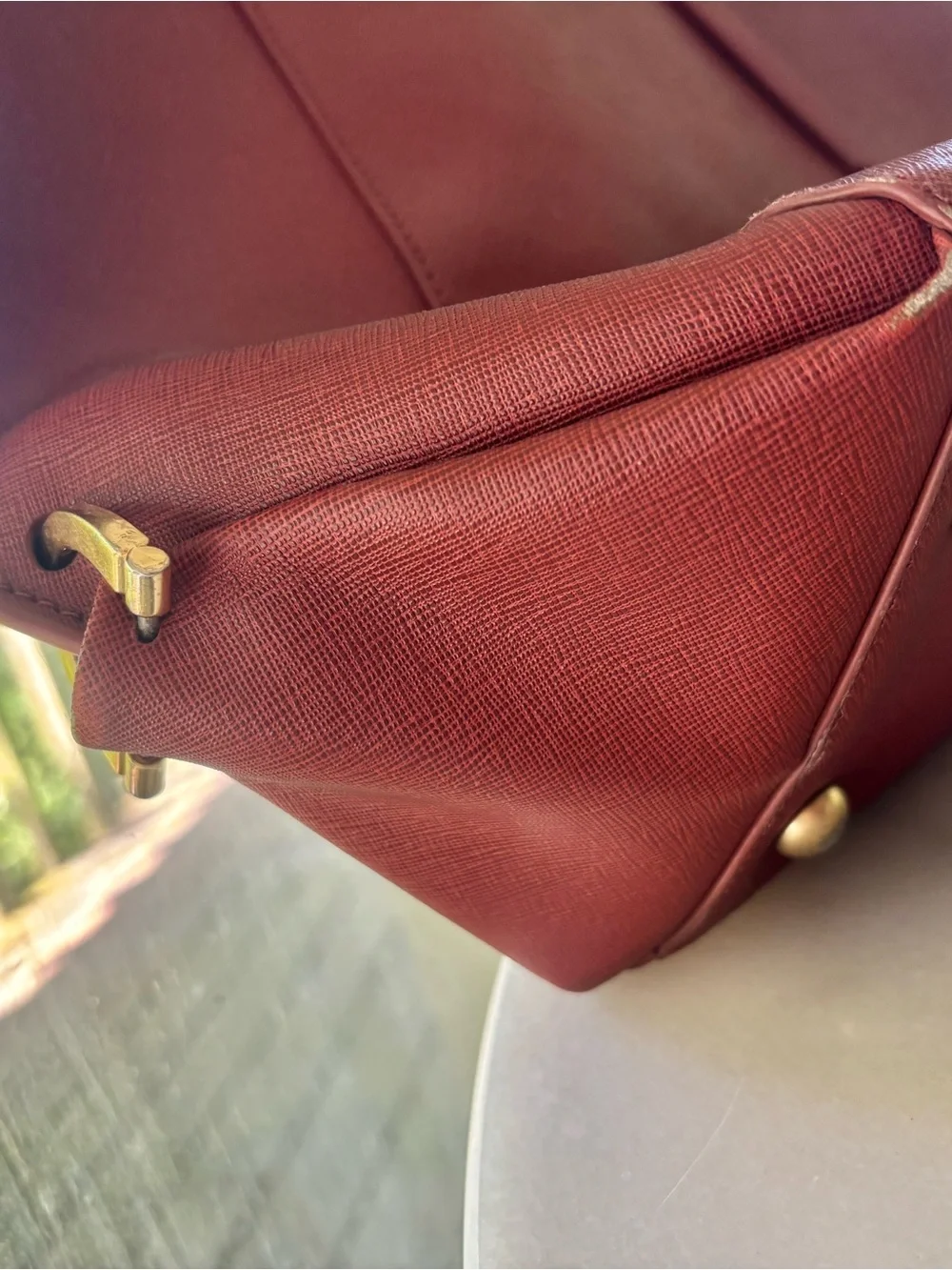 Zac Women's Large Tote Bag - Burgundy - Picture 3 of 6